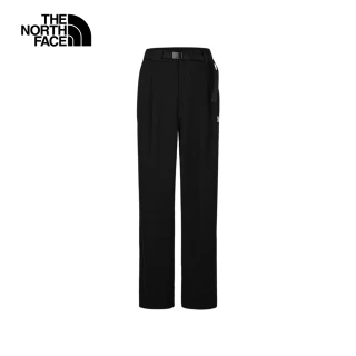 【The North Face】北面女款黑色可調節褲腰休閒長褲｜8DWUJK3