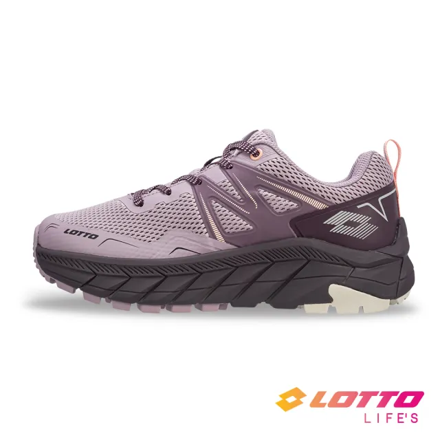 【LOTTO】女 寬楦 CT600 防潑水戶外健行鞋(藕紫-LT5AWR9837)