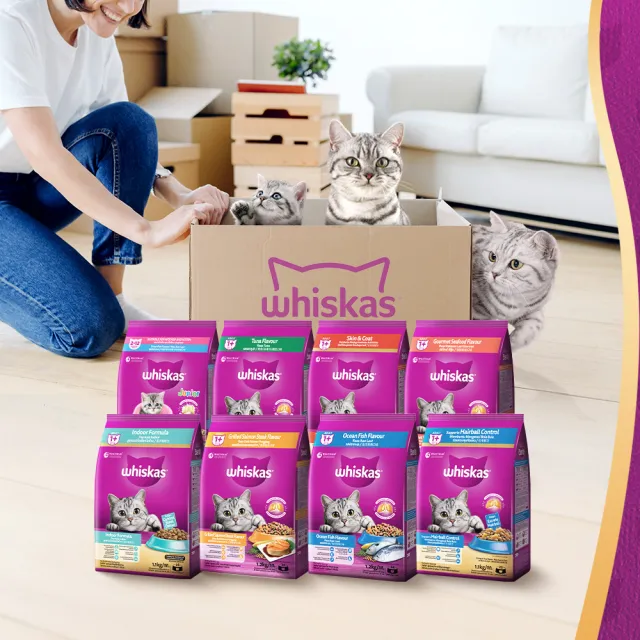 【Whiskas 偉嘉】新客驚喜盒-貓乾糧+貓濕糧