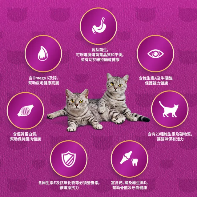 【Whiskas 偉嘉】貓乾糧 7kg 大包裝 寵物/貓飼料/貓食