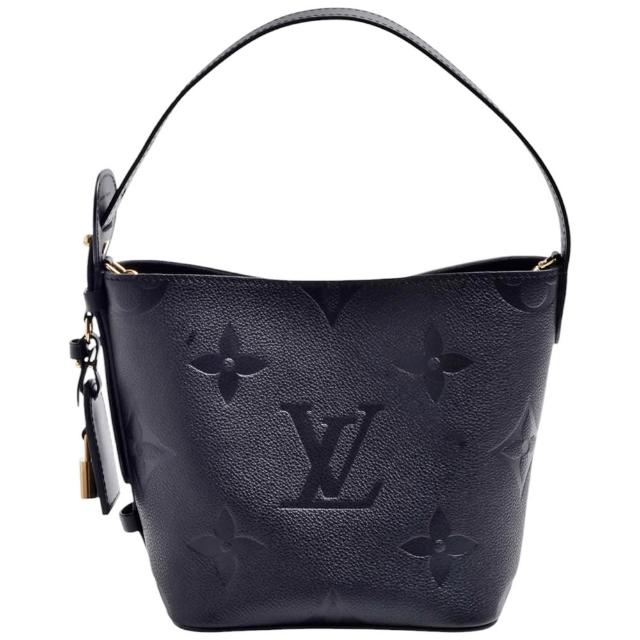 【Louis Vuitton 路易威登】M13480經典All In BB系列壓花粒面牛皮手提/斜背包(黑色)