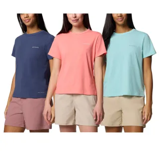 【Columbia 哥倫比亞】男女款-防曬UPF50快排短袖-任選(多色選擇-JS)