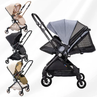 【Youbi】橫平移雙向X快拆防護罩嬰兒推車 秒收嬰兒推車(嬰兒手推車 把手換向 嬰兒推車)