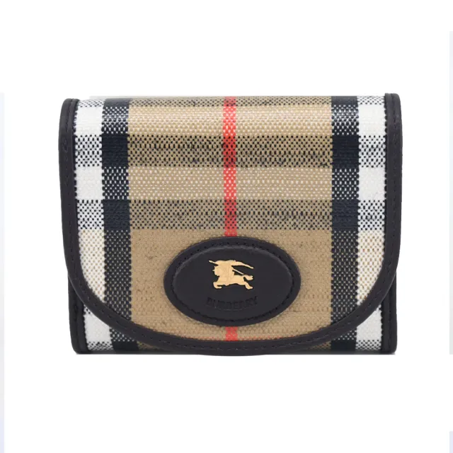 【BURBERRY 巴寶莉】Highlands 三折短夾(沙色)