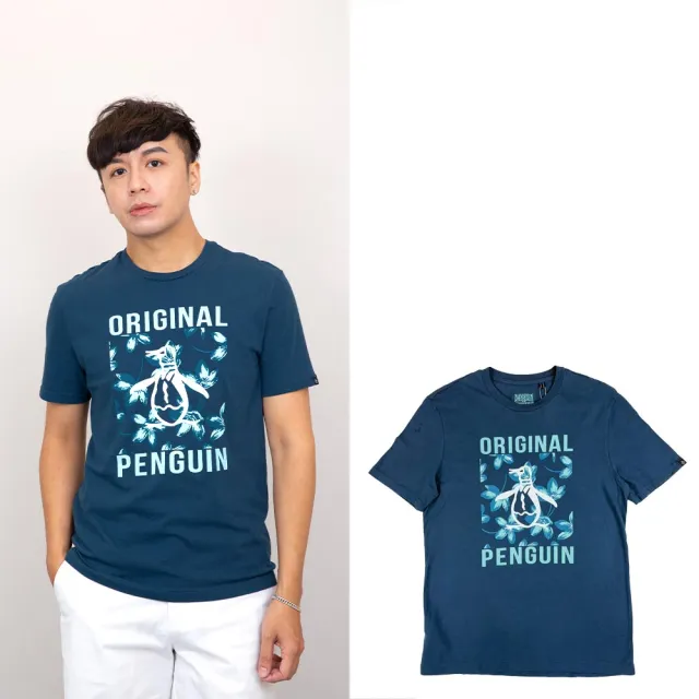 【Munsingwear】夏日藍調 男款 penguin 企鵝 短T 純棉 Munsingwear 短袖 T恤 平輸品(2536 BE4)
