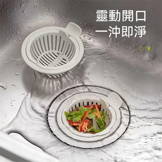 【茉家】一鍵清潔PP材質水槽過濾網(1入)