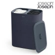 【Joseph Joseph】Tota 90L 分類洗衣籃-雙格(分類 髒衣籃 洗衣籃 雙層隔間 手提袋)