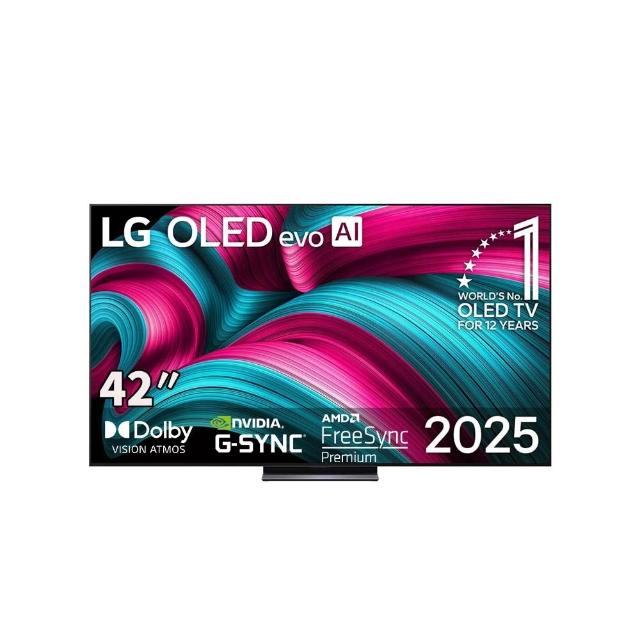 【LG 樂金】42型 OLED evo C5極緻系列 4K AI物聯網智慧顯示器(OLED42C5PTA)