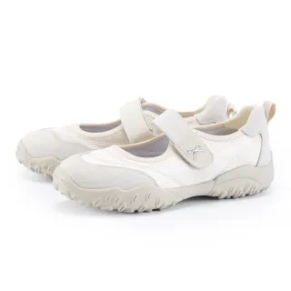 【ORIN】異材質拼接彈力瑪莉珍運動鞋(米色)