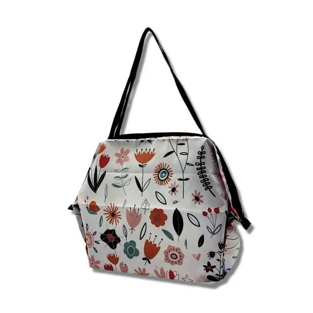 【POPCORN】超纖高單厚版折疊隨身包- L 尺寸(氣球狗金 氣球狗黃金 雛菊 浪漫春天  花園 金色牡丹)