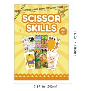 【TWBUY 台灣好購】卡通趣味兒童剪紙書(兒童剪紙書 幼兒園手工DIY 提升孩子創作力)