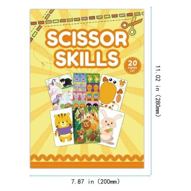 【TWBUY 台灣好購】卡通趣味兒童剪紙書(兒童剪紙書 幼兒園手工DIY 提升孩子創作力)