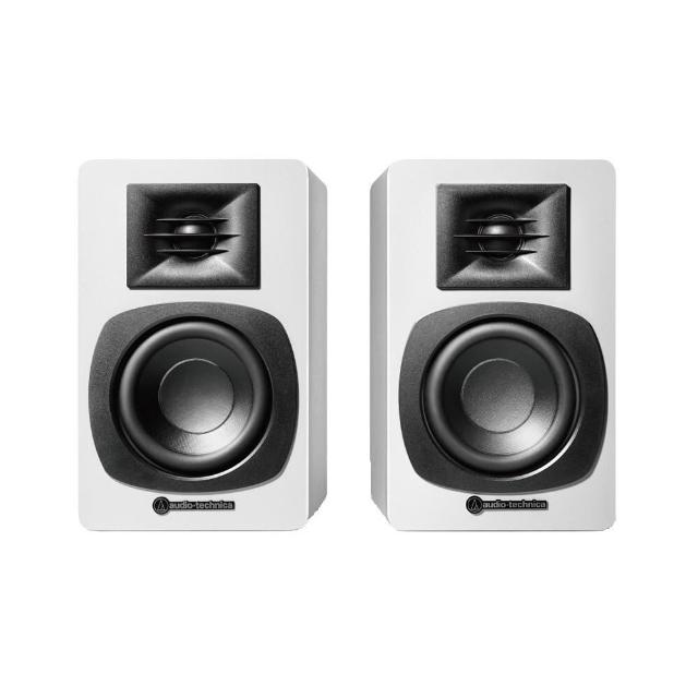 【audio-technica 鐵三角】AT-SP3X 主動式書架型喇叭 白色 公司貨