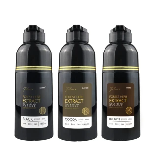 【KAFEN 卡氛_官方直營】2入-何首烏染髮膏Plus+400ml(曜石純粹黑/暮褐咖啡棕/琥珀可可棕)