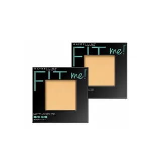 【MAYBELLINE 媚比琳】FIT ME反孔特霧蜜粉餅 8.5g(2入組)