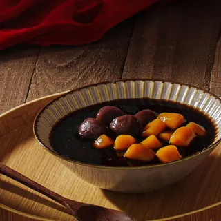 【鮮芋仙】雙圓燒仙草2入(燒仙草；地瓜圓；紫薯圓；古早味；甜湯；甜點)