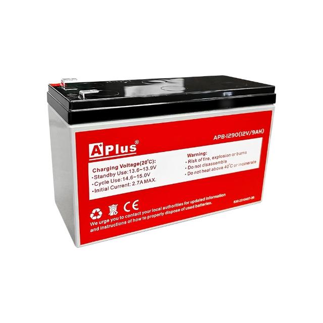 【Aplus 特優】APB-1290 免維護鉛酸蓄電池-12V/9AH(閥控式鉛酸蓄電池)