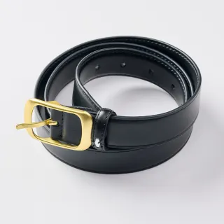 【M：MINb】金扣簡約質感皮帶(黑色/中大尺碼女裝/大尺碼女裝/XL女裝/配件/皮帶)