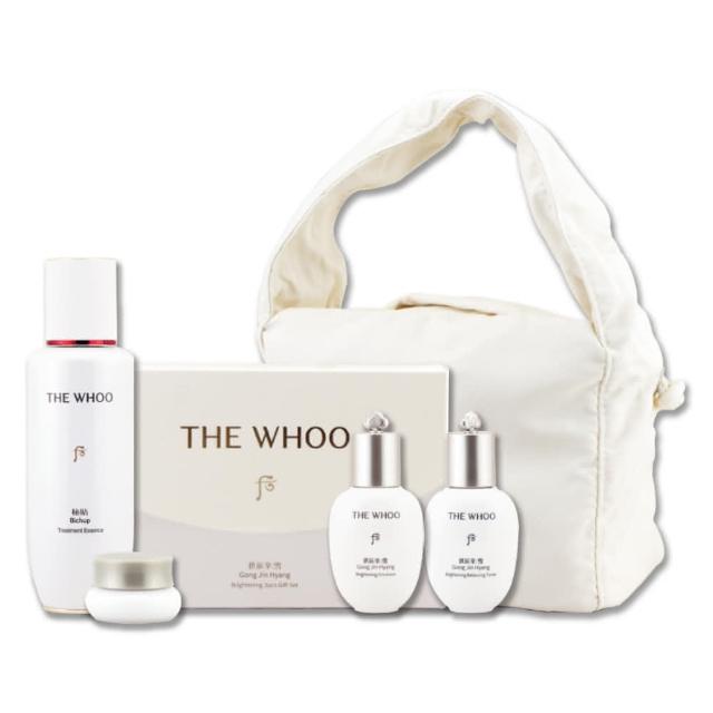 【WHOO 后】秘帖循環精華純淨加量禮盒(秘帖循環精華+拱辰享雪珍珠煥白凝露+煥白凝乳+煥白水凝霜+托特包)