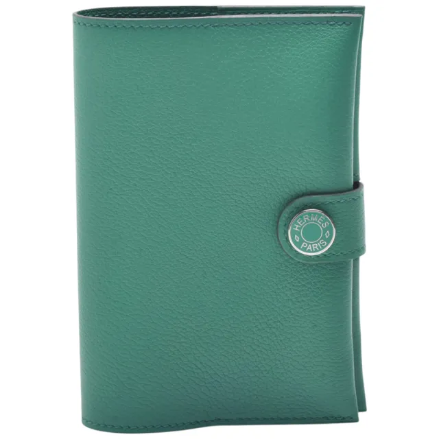 【Hermes 愛馬仕】經典R.M.S系列小牛皮暗釦護照夾(綠色H084149CK-GREEN)