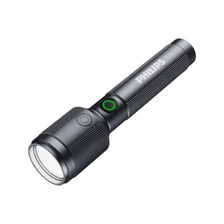 【Philips 飛利浦】SFL2141 690流明 IP44防水變焦鋁合金手電筒(登山/露營/居家/地震/Type C充電)
