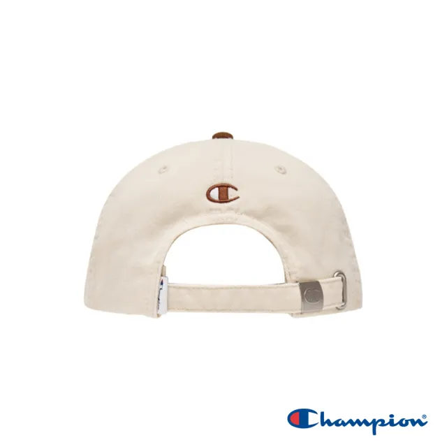 【Champion】官方直營 中性-RETRO CAMPUS 刺繡棒球帽-淺米/褐色(U5CACCU03S1-丁禹兮同款商品)
