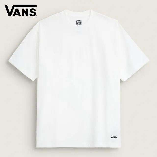 【VANS】官方旗艦 Skate 2PK Atiba Haze 白色短袖T恤