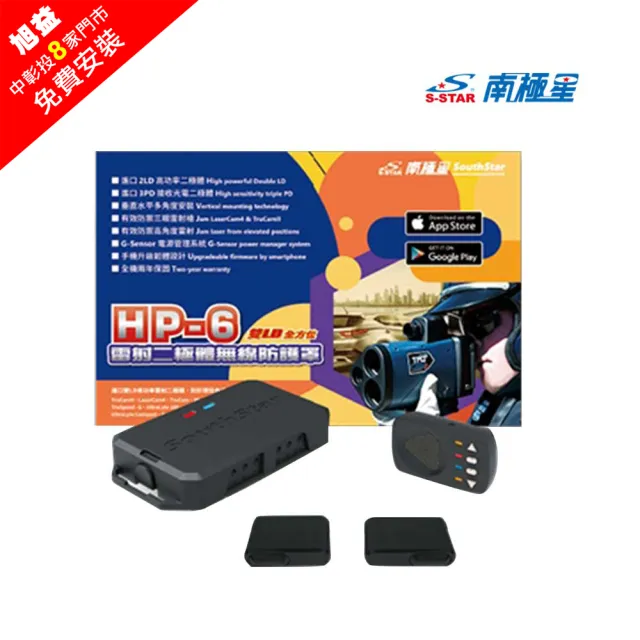【南極星】HP-6 雙LD全方位雷射二極體無線防護罩-免費安裝
