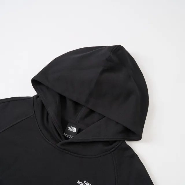 【The North Face】TNF 休閒 運動 舒適透氣長袖帽T W CROP HOODIE - AP 女 黑(NF0A8F0YJK3)