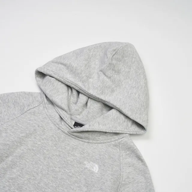 【The North Face】TNF 休閒 運動 舒適透氣長袖帽T W CROP HOODIE - AP 女 淺灰(NF0A8F0YDYX)