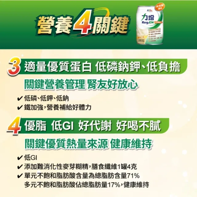 【Affix 艾益生】力增 未洗腎配方 原味 237ml 24罐/箱(可管灌)