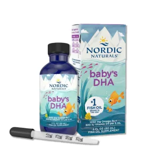 【NORDIC NATURALS 北歐天然】Baby is DHA 嬰兒液體魚肝油 60ml/瓶(EPA D3 DHA)