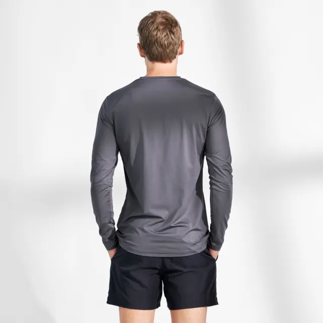 【Bread & Boxers】現貨 Long-Sleeve Active 長袖經典圓領速乾除臭T - 鋼鐵灰