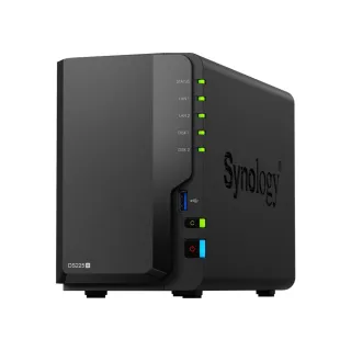 【Synology 群暉科技】搭6TB*2★ DiskStation DS225+ NAS 網路儲存伺服器(2Bay/Intel/2GB)(HAT3300-6T)