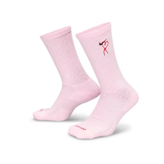 【NIKE 耐吉】休閒襪 Everyday Plus Cushioned 長襪 中筒 襪子 粉紅 愛心(HJ9381-663)