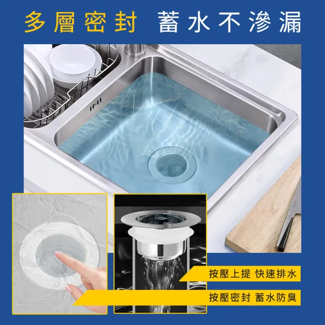 洗碗槽濾網 密封水槽 濾菜渣 洗手台濾網 洗手臺濾網 水槽提籠組 水槽過濾網(550-FF7105)