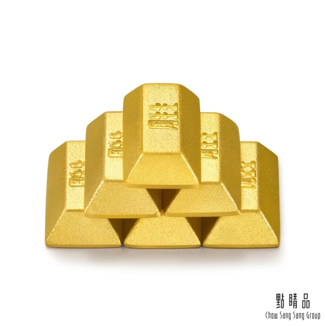 【點睛品】珍藏金磚造型小金豆6塊1.56錢_計價黃金(6克_網路獨家款)