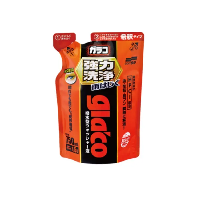 【Soft99】SOFT99 免雨刷清潔液 C222 750ml 1入(車麗屋)