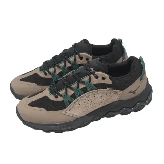 【MIZUNO 美津濃】休閒鞋 Wave Gnu GTX 寬楦 男鞋 棕 黑 防水 緩衝 健走鞋 美津濃(B1GA2502-55)