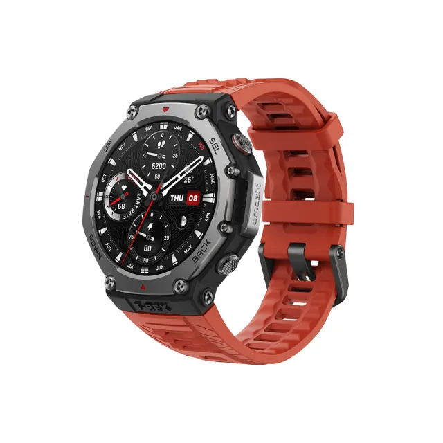 【Amazfit 華米】T-Rex 3 48mm軍規運動智慧手錶(10ATM防水/戶外運動/登山/騎行/越野跑/室內健身)