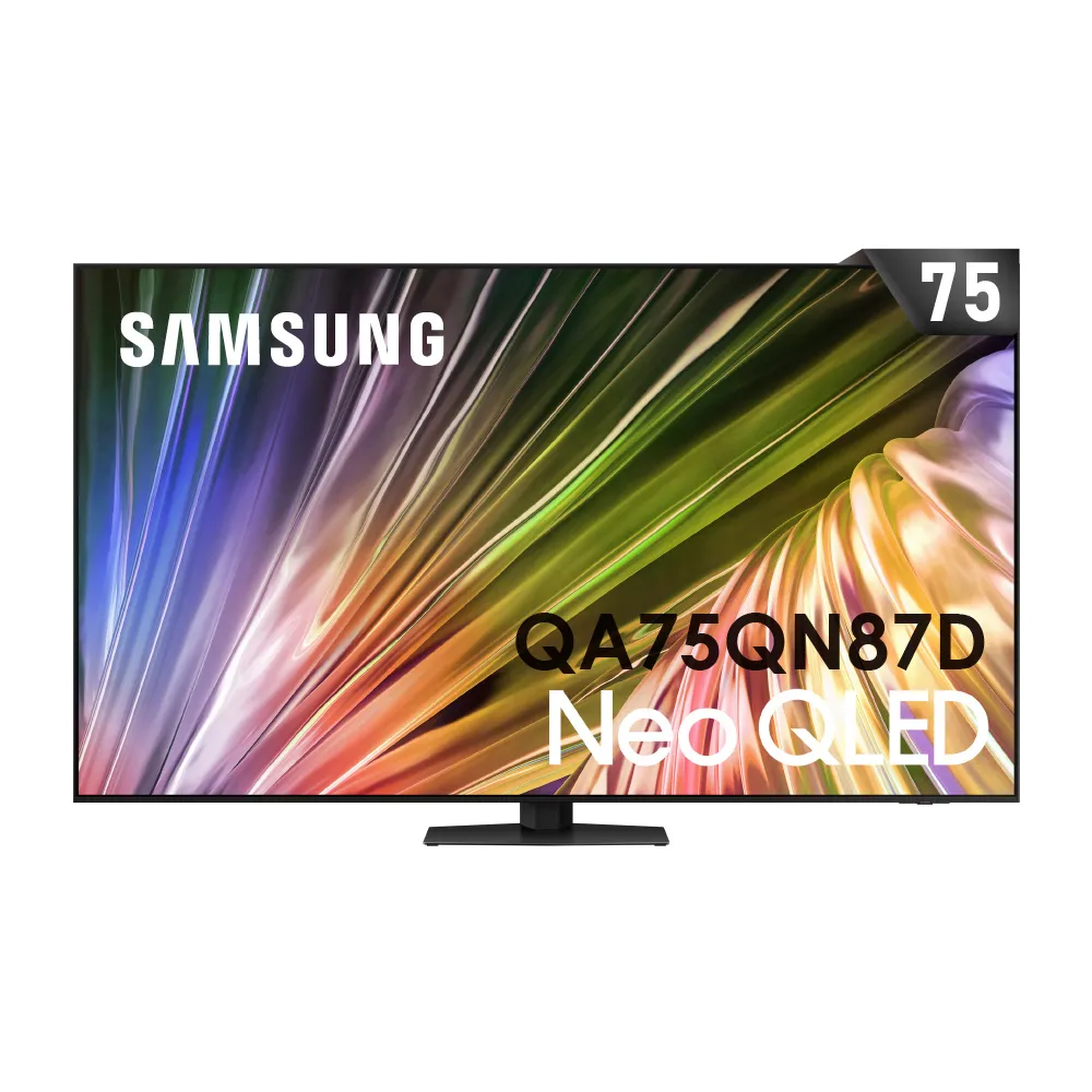 【SAMSUNG 三星】75型4K Neo QLED智慧連網 120Hz Mini LED液晶顯示器 壁掛安裝 75QN87D(QA75QN87DAXXZW)