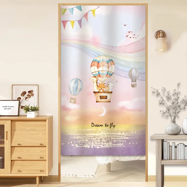 【BonBon naturel】日式系列加厚質感門簾風水簾/85cm*150cm(門簾/風水簾/廁所門簾/免打孔穿桿門簾)