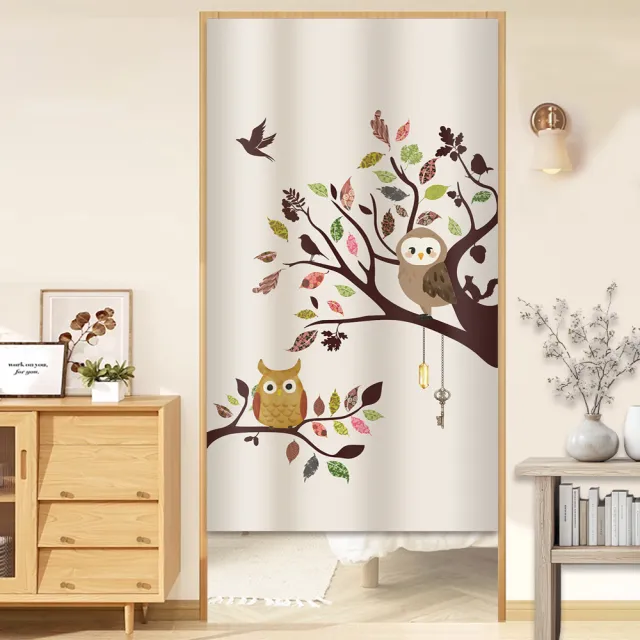 【BonBon naturel】日式系列加厚質感門簾風水簾/85cm*150cm(門簾/風水簾/廁所門簾/免打孔穿桿門簾)