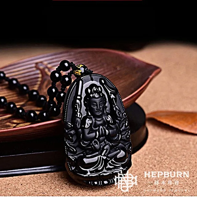 【赫本珠寶】磨砂黑曜石十二生肖屬相守護神-八大守護神