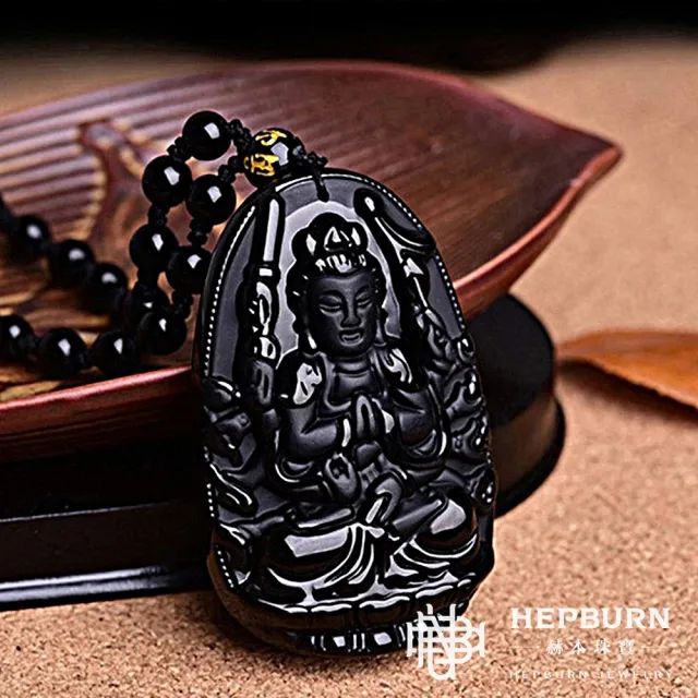 【赫本珠寶】磨砂黑曜石十二生肖屬相守護神-八大守護神