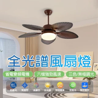 【LADUTA 拉布塔】吊扇燈 電風扇 吸頂燈吊扇 DC風扇(52吋 APP智控 變頻省電 110V 房間 客廳 F7085)