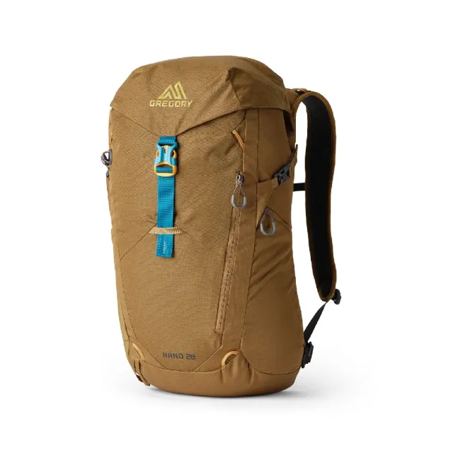 【Gregory】後背包 28L Nano Backpack 摩押褐 筆電包 書包 水瓶側袋(153034A546)