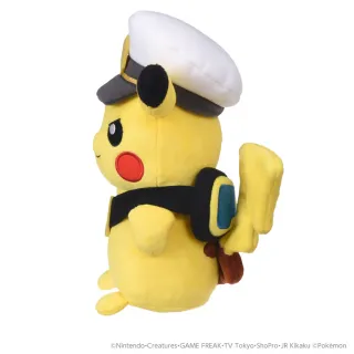 【TAKARA TOMY】POKEMON 精靈寶可夢 絨毛 船長皮卡丘（護目鏡版）