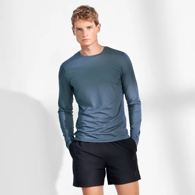 【Bread & Boxers】Long-Sleeve Active 長袖經典圓領速乾除臭T - 獵戶座青