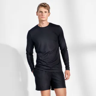【Bread & Boxers】Long-Sleeve Active 長袖經典圓領速乾除臭T - 黑